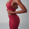 'Burgundy' Sports Bra - Burgundy