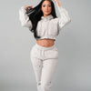 2-Piece Hooded Sweatsuit - Heather Grey