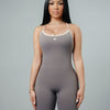 'Snatched' Jumpsuit - Smoke Grey