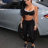 'Vitality' Two Piece Set w/ Pants - Midnight